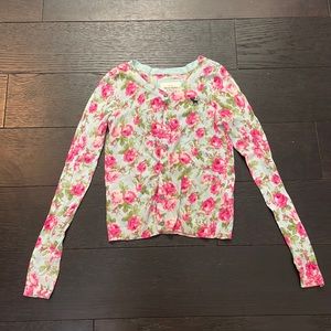 Floral Abercrombie & Fitch Cardigan